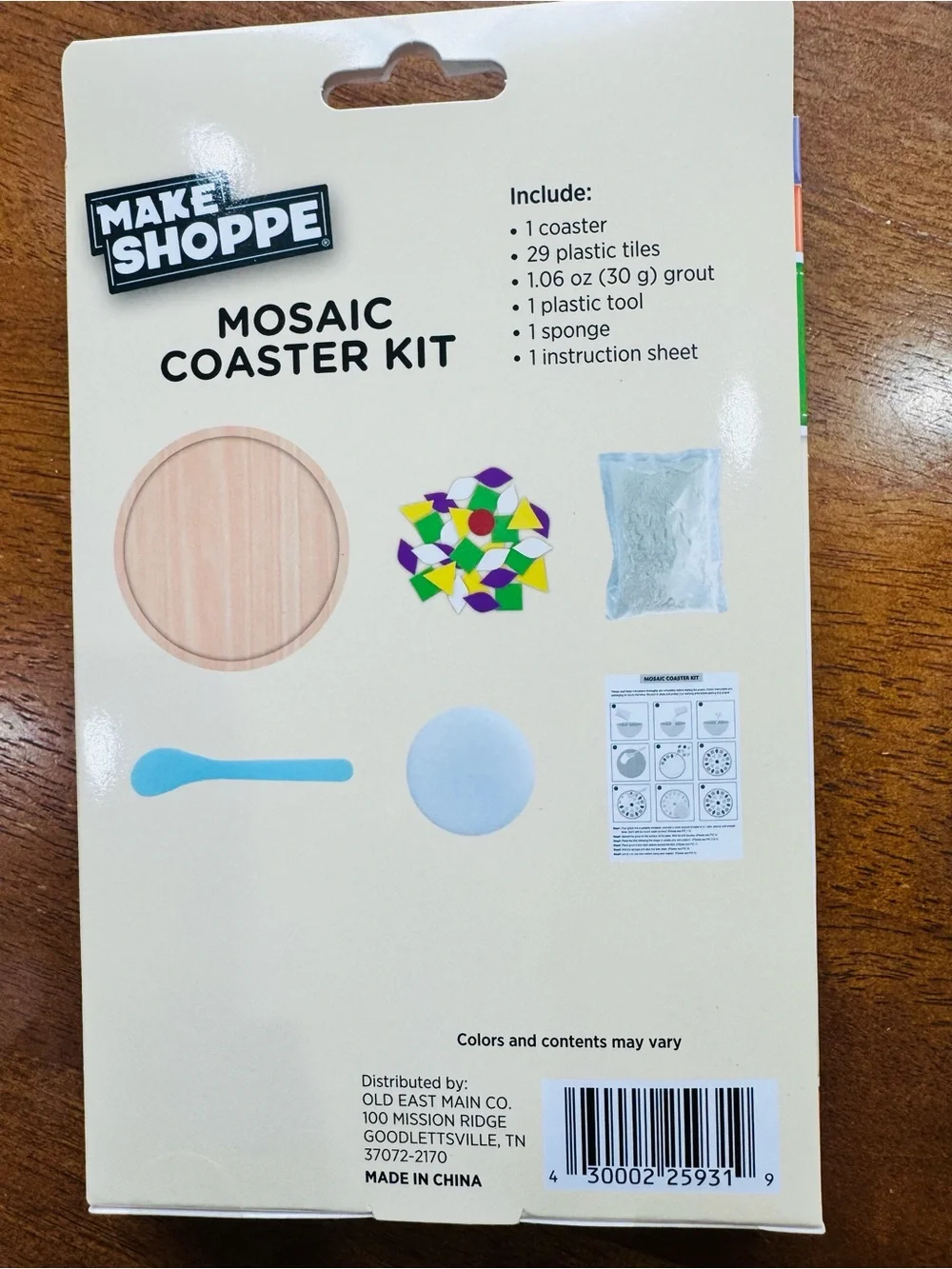 Set of 5 Mosaic Craft Kits-Multicolor Frame, Sun-catchers and Coasters
